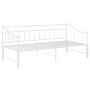 Sofá cama extraíble sin colchón metal blanco 90x200cm