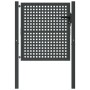 Puerta de jardín acero gris antracita 105x150 cm de vidaXL, Puertas de jardín - Ref: Foro24-154560, Precio: 173,27 €, Descuen...