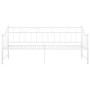 Sofá cama extraíble sin colchón metal blanco 90x200cm