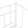 Sofá cama extraíble sin colchón metal blanco 90x200cm