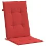 High back garden chair cushion 4 pcs red fabric 120x50x3 cm by vidaXL, Cushions for chairs and sofas - Ref: Foro24-43188, Pri...