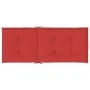 High back garden chair cushion 4 pcs red fabric 120x50x3 cm by vidaXL, Cushions for chairs and sofas - Ref: Foro24-43188, Pri...