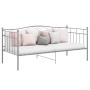 Estructura de sofá cama sin colchón metal gris 90x200 cm