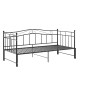 Estructura sofá cama extraíble sin colchón metal negro 90x200cm