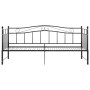 Estructura sofá cama extraíble sin colchón metal negro 90x200cm