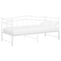 Sofá cama extraíble sin colchón metal blanco 90x200cm