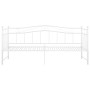 Sofá cama extraíble sin colchón metal blanco 90x200cm