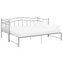 Estructura sofá cama extraíble sin colchón metal gris 90x200 cm