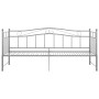 Estructura sofá cama extraíble sin colchón metal gris 90x200 cm