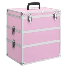 Make-up-Koffer 37x24x40 cm rosa Aluminium von vidaXL, Kulturbeutel - Ref: Foro24-91841, Preis: 75,40 €, Rabatt: %