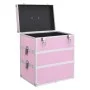 Make-up-Koffer 37x24x40 cm rosa Aluminium von vidaXL, Kulturbeutel - Ref: Foro24-91841, Preis: 75,40 €, Rabatt: %