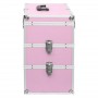 Maletín de maquillaje 37x24x40 cm aluminio rosa de vidaXL, Neceseres - Ref: Foro24-91841, Precio: 77,17 €, Descuento: %