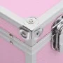 Make-up-Koffer 37x24x40 cm rosa Aluminium von vidaXL, Kulturbeutel - Ref: Foro24-91841, Preis: 75,40 €, Rabatt: %
