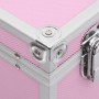 Maletín de maquillaje 37x24x40 cm aluminio rosa de vidaXL, Neceseres - Ref: Foro24-91841, Precio: 77,17 €, Descuento: %