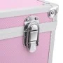 Make-up-Koffer 37x24x40 cm rosa Aluminium von vidaXL, Kulturbeutel - Ref: Foro24-91841, Preis: 75,40 €, Rabatt: %