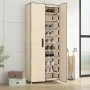 Cream fabric shoe cabinet 60x30x166 cm by vidaXL, Shoe racks and shoe organizers - Ref: Foro24-337260, Price: 52,26 €, Discou...