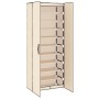 Armario zapatero de tela crema 60x30x166 cm de vidaXL, Zapateros y organizadores de calzado - Ref: Foro24-337260, Precio: 52,...