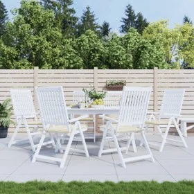 Gartensesselkissen 6 Stück aus cremefarbener Oxford-Gewebe 50x50x3 cm. von vidaXL, Kissen für Stühle und Sofas - Ref: Foro24-...