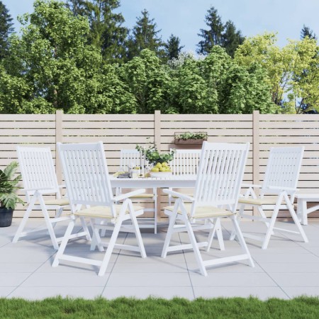 Cojines de silla de jardín 6 uds tela Oxford crema 50x50x3 cm by vidaXL, Cushions for chairs and sofas - Ref: Foro24-314043, ...