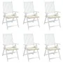Cojines de silla de jardín 6 uds tela Oxford crema 50x50x3 cm de vidaXL, Cojines para sillas y sofás - Ref: Foro24-314043, Pr...