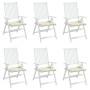 Cojines de silla de jardín 6 uds tela Oxford crema 50x50x3 cm by vidaXL, Cushions for chairs and sofas - Ref: Foro24-314043, ...