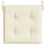 Cojines de silla de jardín 6 uds tela Oxford crema 50x50x3 cm de vidaXL, Cojines para sillas y sofás - Ref: Foro24-314043, Pr...