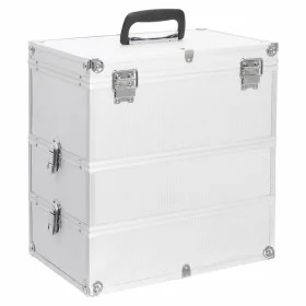 Kosmetikkoffer 37x24x40 cm aus silbernem Aluminium von vidaXL, Kulturbeutel - Ref: Foro24-91839, Preis: 64,34 €, Rabatt: %