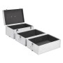 Maletín de maquillaje 37x24x40 cm aluminio plateado de vidaXL, Neceseres - Ref: Foro24-91839, Precio: 65,57 €, Descuento: %
