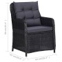 Gartenstühle mit Kissen, 2 Stück, schwarzes synthetisches Rattan von vidaXL, Gartenstühle - Ref: Foro24-46548, Preis: 351,31 ...