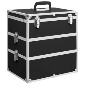 Makeup case 37x24x40 cm black aluminum by vidaXL, toiletry bags - Ref: Foro24-91840, Price: 68,57 €, Discount: %