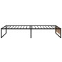 Estructura de cama sin colchón metal negro 90x200 cm
