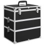 Maletín de maquillaje 37x24x40 cm aluminio negro de vidaXL, Neceseres - Ref: Foro24-91840, Precio: 68,57 €, Descuento: %