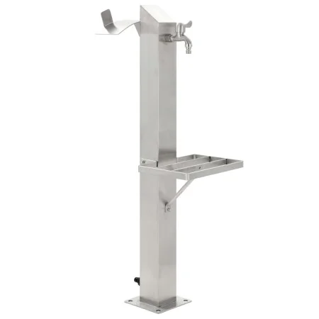 Columna de agua de jardín acero inoxidable cuadrada 95 cm de vidaXL, Sistemas de riego - Ref: Foro24-45455, Precio: 155,50 €,...