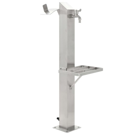 Quadratische Gartenwassersäule aus Edelstahl 95 cm von vidaXL, Bewässerungssysteme - Ref: Foro24-45455, Preis: 168,09 €, Raba...