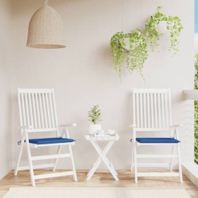 Cojines de silla de jardín 2 uds tela Oxford azul 
