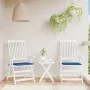 Gartenstuhlkissen, 2 Stück, blauer Oxford-Stoff, 40 x 40 x 3 cm von vidaXL, Kissen für Stühle und Sofas - Ref: Foro24-314023,...