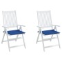 Cojines de silla de jardín 2 uds tela Oxford azul 