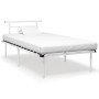 Estructura de cama sin colchón metal blanco 100x200 cm en Camas y somieres | Comprar online en Foro24