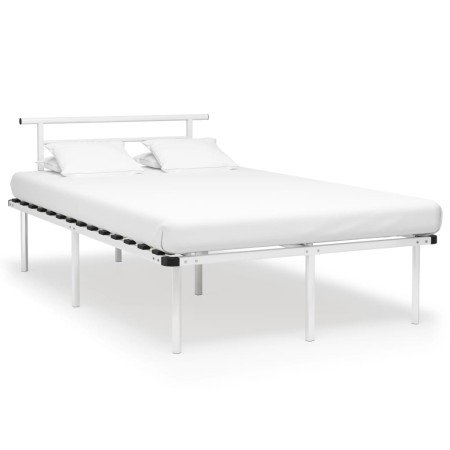 Estructura de cama sin colchón metal blanco 120x200 cm en Camas y somieres | Comprar online en Foro24