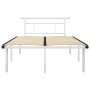 Estructura de cama sin colchón metal blanco 120x200 cm
