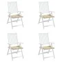 Gartenstuhlkissen 4 Stück beiges Oxford-Gewebe 50x50x3 cm von vidaXL, Kissen für Stühle und Sofas - Ref: Foro24-314044, Preis...