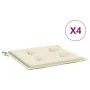Garden Chair Cushions 4 Pcs Cream Oxford Fabric 50x50x3 cm by vidaXL, Cushions for chairs and sofas - Ref: Foro24-314042, Pri...