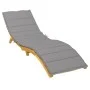 Gray Oxford Cloth Lounger Cushion 200x50x3 cm by vidaXL, Cushions for chairs and sofas - Ref: Foro24-314189, Price: 35,26 €, ...