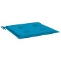 Gartenstuhlkissen, 4 Stück, blauer Oxford-Stoff, 50 x 50 x 3 cm von vidaXL, Kissen für Stühle und Sofas - Ref: Foro24-314046,...