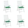 Gartenstuhlkissen 4 Stück aus grünem Oxford-Stoff 50x50x3 cm von vidaXL, Kissen für Stühle und Sofas - Ref: Foro24-314048, Pr...