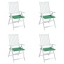 Gartenstuhlkissen 4 Stück aus grünem Oxford-Stoff 50x50x3 cm von vidaXL, Kissen für Stühle und Sofas - Ref: Foro24-314048, Pr...