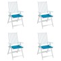 Garden Chair Cushions 4 Pcs Blue Oxford Fabric 50x50x3 cm by vidaXL, Cushions for chairs and sofas - Ref: Foro24-314046, Pric...