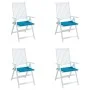 Gartenstuhlkissen, 4 Stück, blauer Oxford-Stoff, 50 x 50 x 3 cm von vidaXL, Kissen für Stühle und Sofas - Ref: Foro24-314046,...