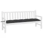 Garden bench cushion Oxford fabric black 180x50x7 cm by vidaXL, Cushions for chairs and sofas - Ref: Foro24-314975, Price: 42...