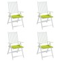 Gartenstuhlkissen, 4 Stück, grüner Oxford-Stoff, 50 x 50 x 3 cm von vidaXL, Kissen für Stühle und Sofas - Ref: Foro24-314063,...